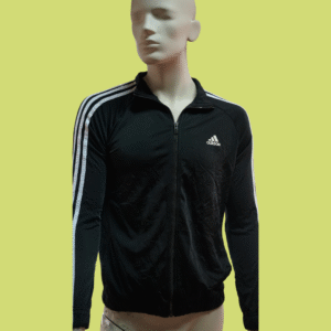 Casaco Adidas - Sem Capuz - Preto com riscas
