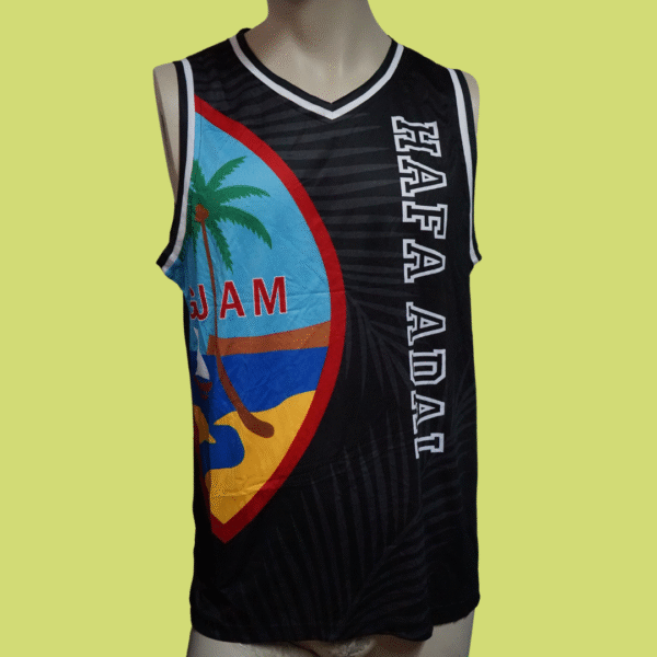Camisola Desportiva Cultural de Guam – "Hafa Adai / Chamorro 671"