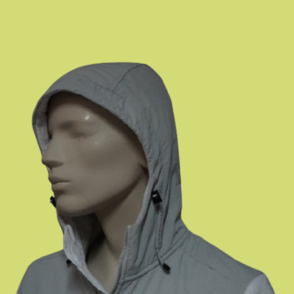 Casaco The North Face com Capuz – Híbrido Cinzento e Branco - Image 3