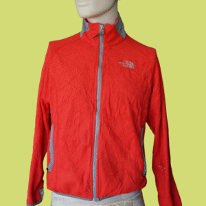 Casaco Polar Feminino - The North Face - Vermelho com detalhes em cinzento