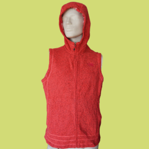 Colete Polar The North Face Vermelho com Capuz – Feminino