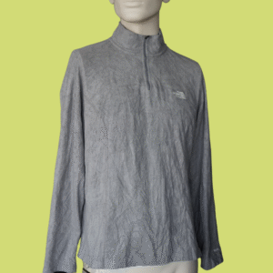 Camisola Técnica The North Face Cinza – Modelo 1/4 Fecho